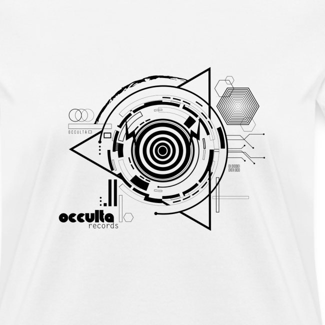 OCCULTA RECORDS T SHIRT NEW TRIANGLE WHITE