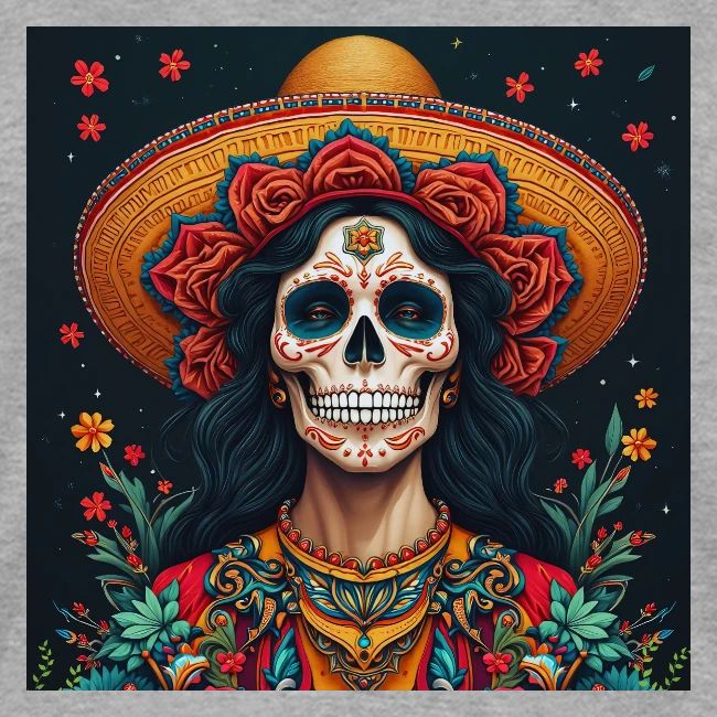 Charra Skull Art | Traditional Mexican Design