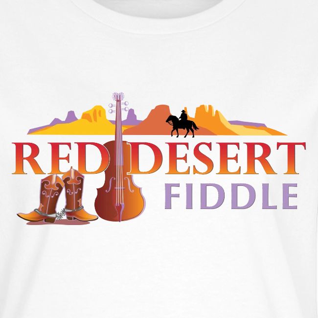 Red Desert Fiddle, Red Text Cut-Out.