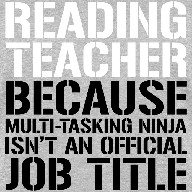 Reading Teacher Ninja Funny Teacher T-shirt