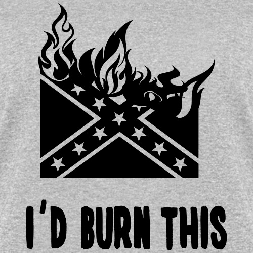 Confederate Flag Burning - Women's T-Shirt
