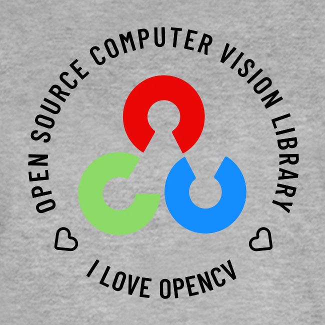 I Love OpenCV (Dark Logo)