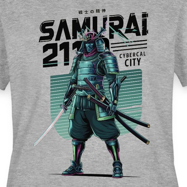 Cyber Samurai 2110: Glowing Katana Warrior