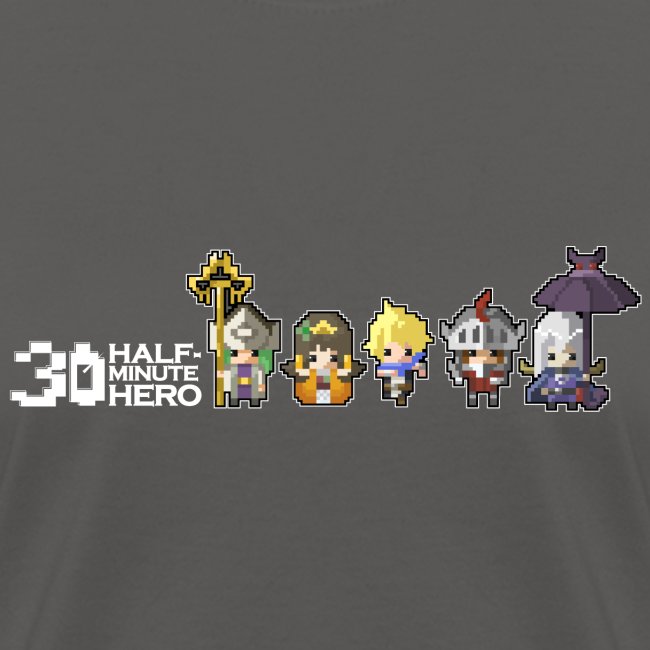Half Minute Hero characters (White Logo)