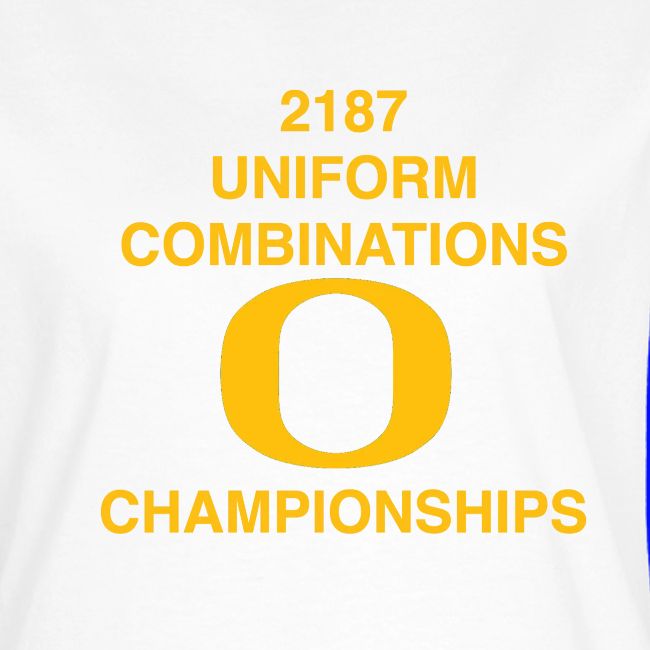 2187 UNIFORM COMBINATIONS O CHAMPIONSHIPS