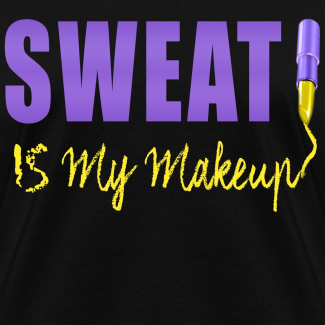 sweat is my makeup yellow