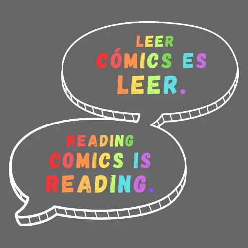 Reading Comics is Reading Rainbow Bilingual - Women's T-Shirt