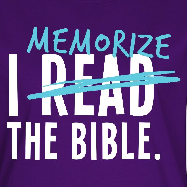 I Memorize the Bible