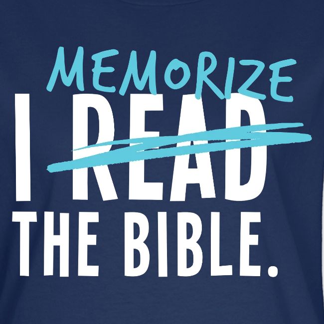 I Memorize the Bible