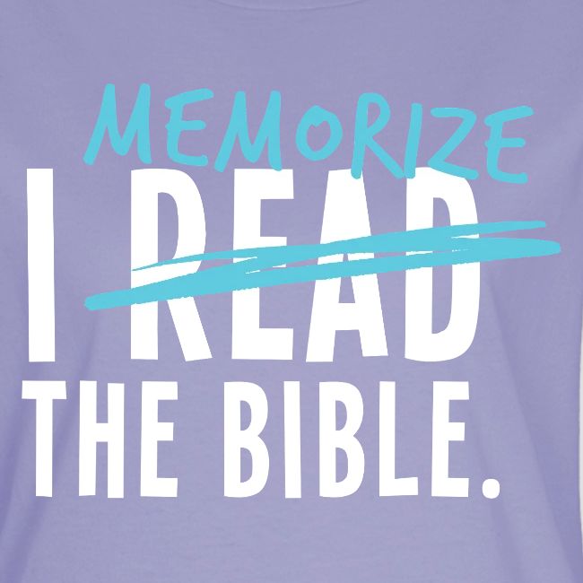 I Memorize the Bible
