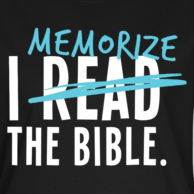 I Memorize the Bible
