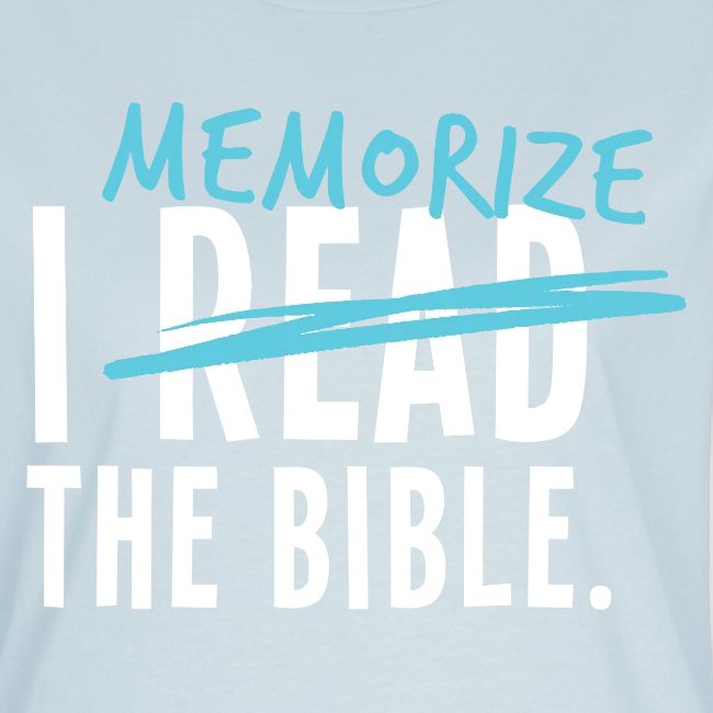 I Memorize the Bible