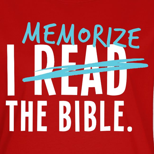 I Memorize the Bible