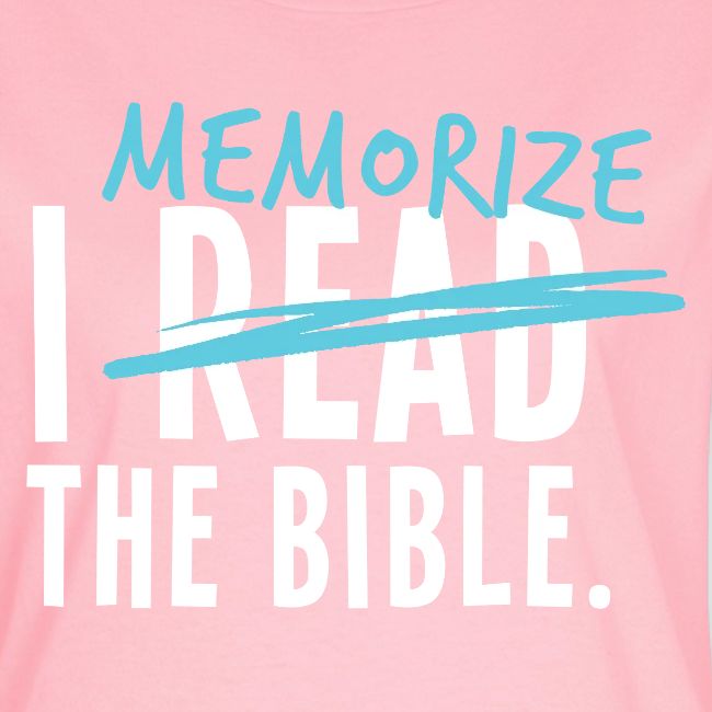 I Memorize the Bible