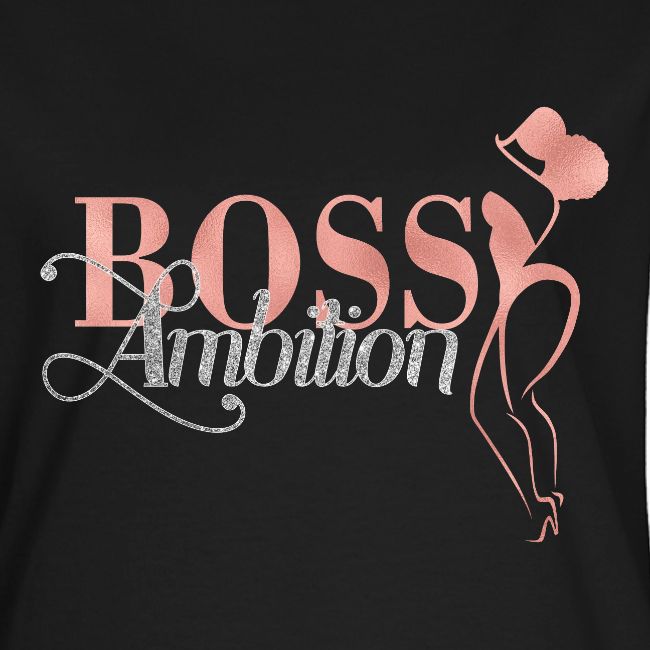 Women Boss Ambition Tshirt Glitter