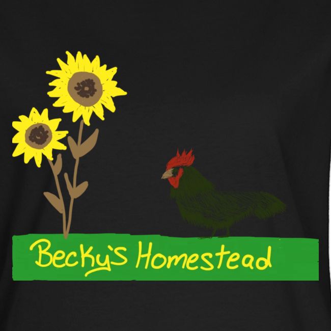 Chicken and Sunflowers
