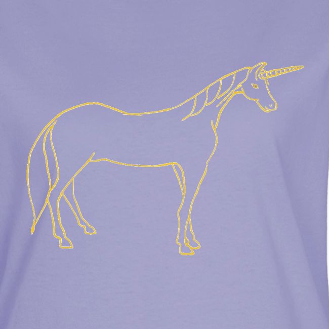 unicorn gold outline