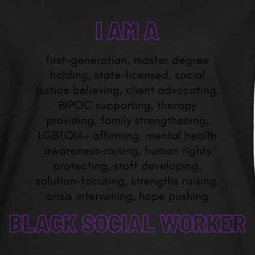 Black Social Worker - Women's T-Shirt