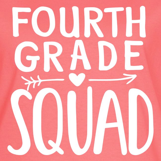 Fourth Grade Squad Teacher Team T-Shirts
