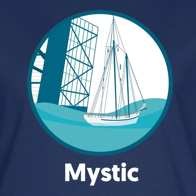 Mystic CT Drawbridge Men's Tri Tee Shirt