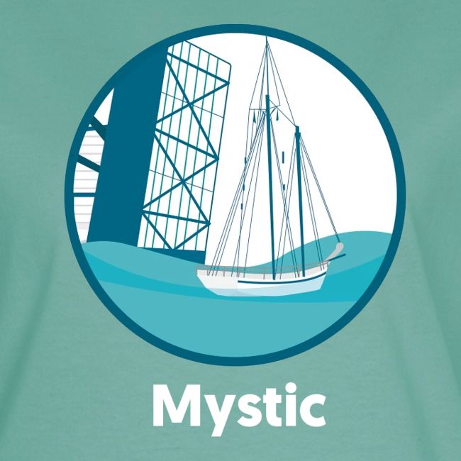 Mystic CT Drawbridge Men's Tri Tee Shirt