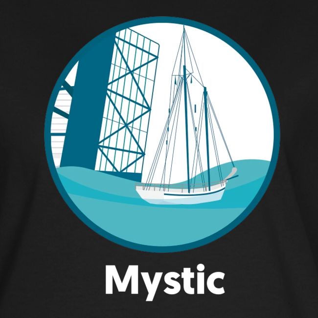Mystic CT Drawbridge Men's Tri Tee Shirt