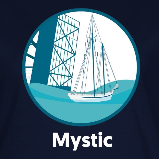 Mystic CT Drawbridge Men's Tri Tee Shirt