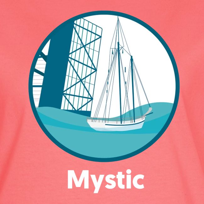 Mystic CT Drawbridge Men's Tri Tee Shirt