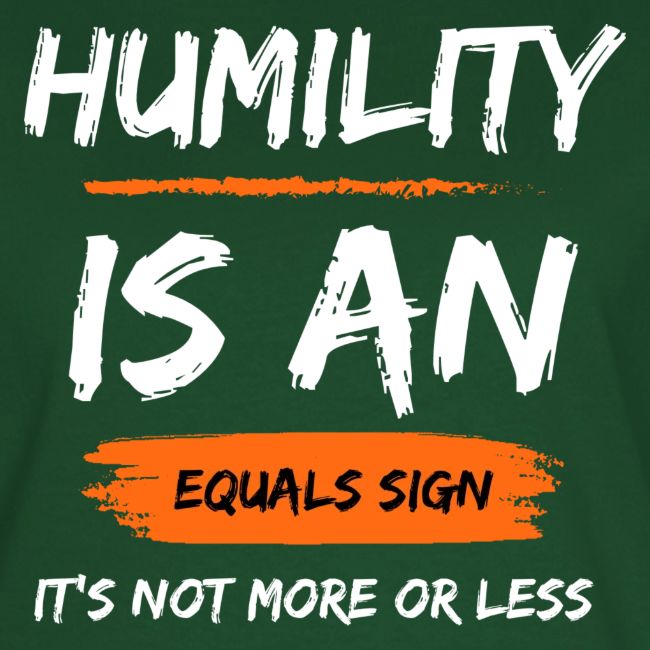 Humility of Equals Signs