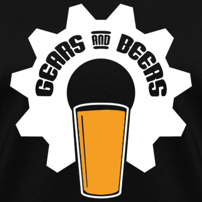 Classic Gears & Beers Logo - White