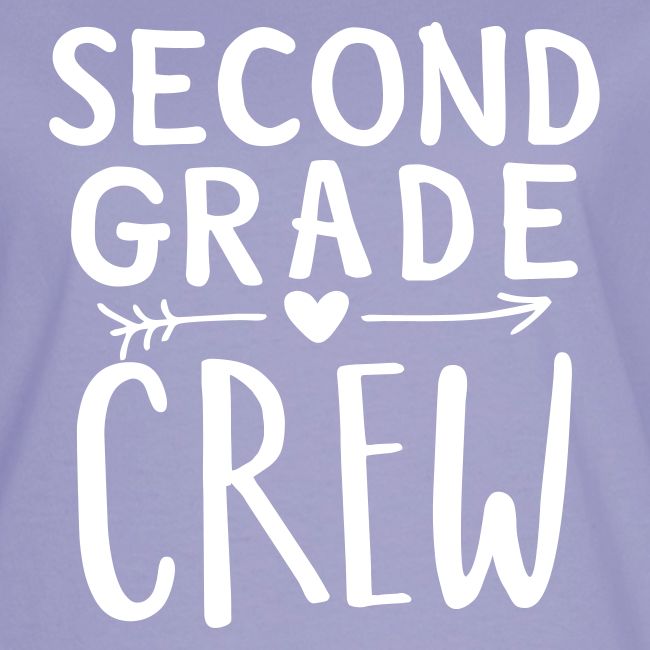 Second Grade Crew Heart Teacher T-Shirts