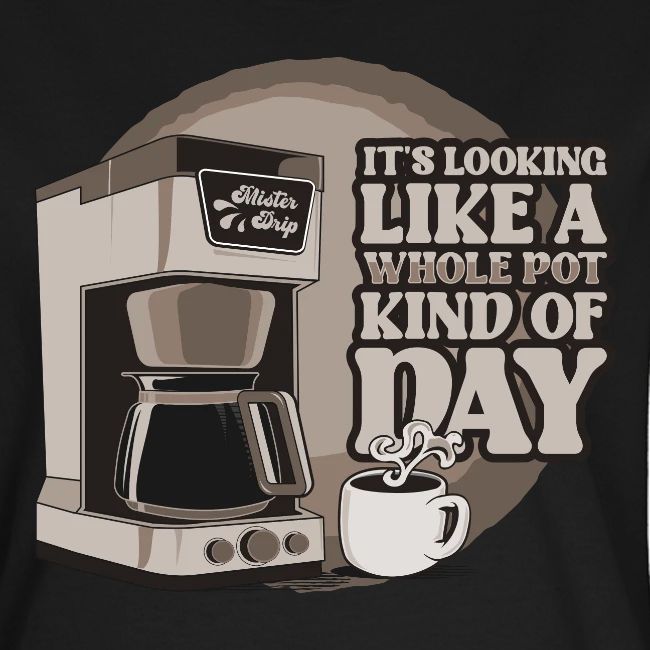 Retro Drip Coffee Maker Technical Drawing Shirt