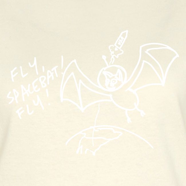 Fly Space Bat Fly Ladie's Tee (Dark)