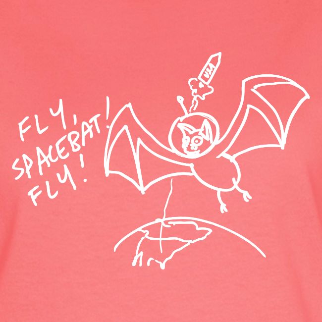 Fly Space Bat Fly Ladie's Tee (Dark)