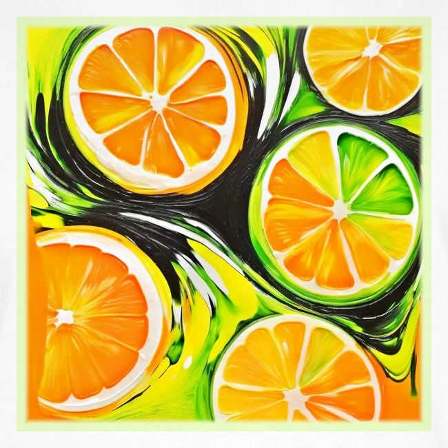 Vibrant Citrus Painting