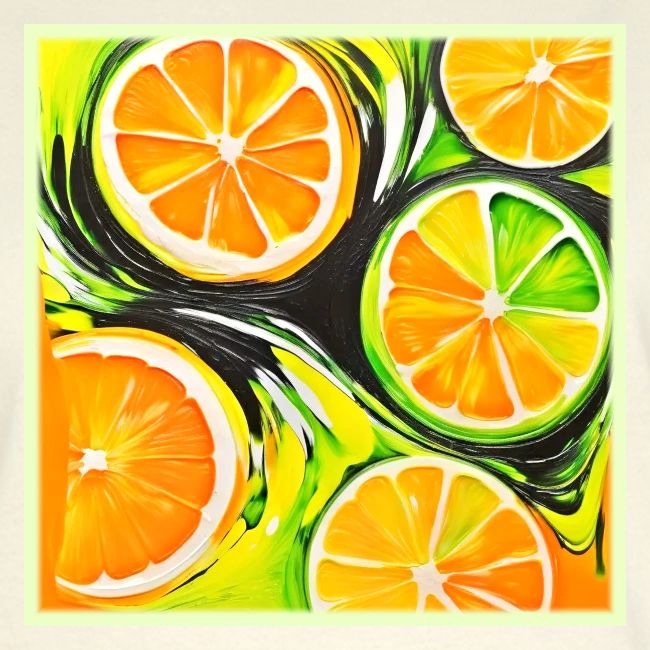 Vibrant Citrus Painting