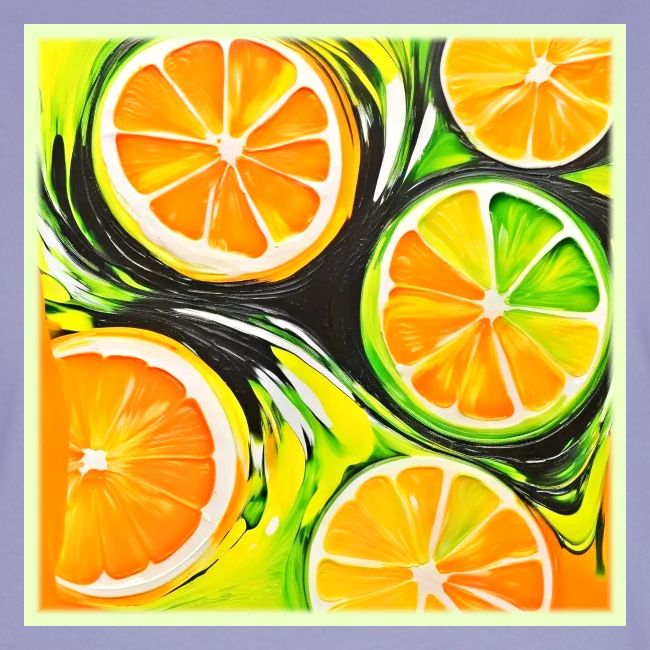 Vibrant Citrus Painting