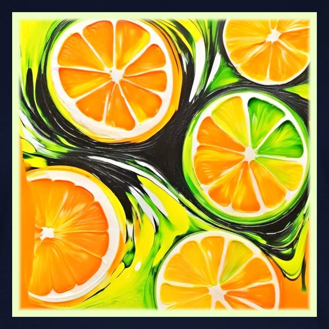 Vibrant Citrus Painting