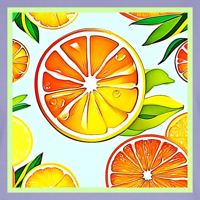 Orange Slice: Citrus Art
