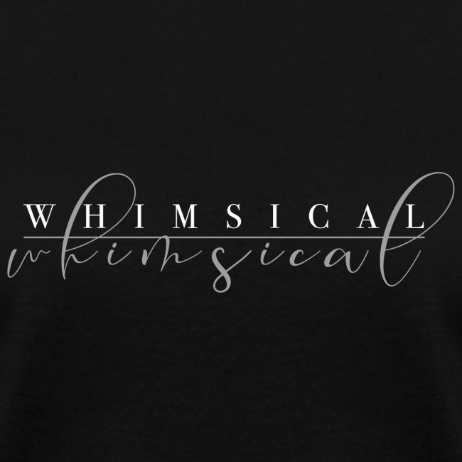 Whimsical Logo 2021 White and Gray