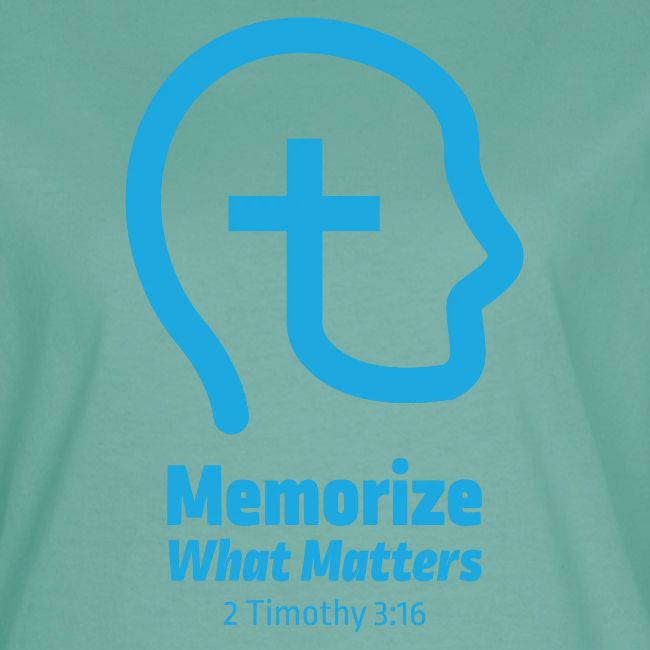 Memorize What Matters Original Blue Logo Design
