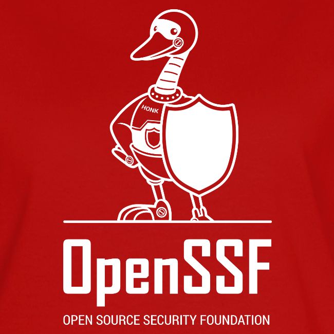 OpenSSF tall white logo