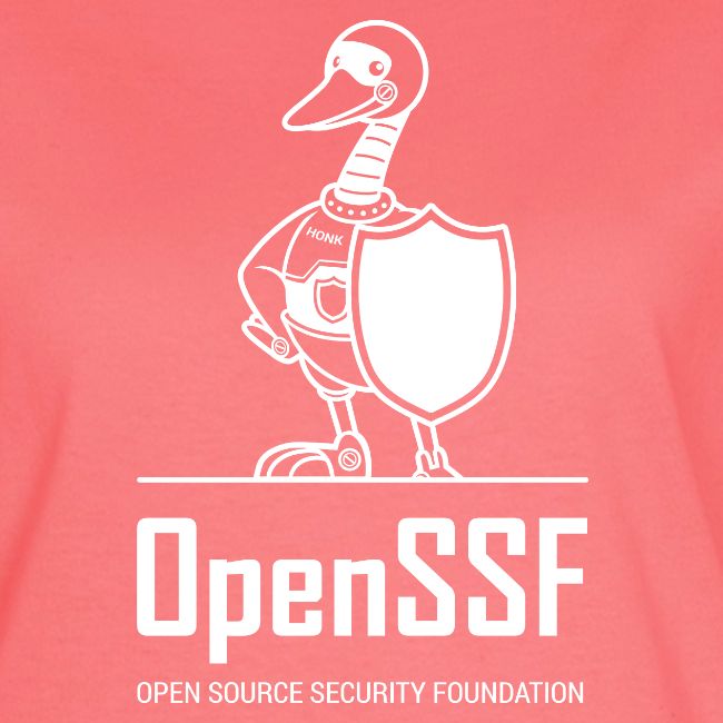 OpenSSF tall white logo