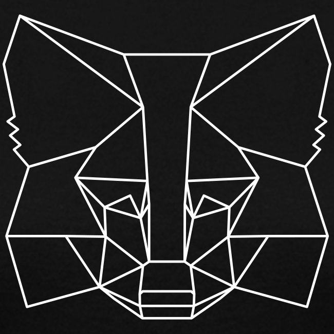 MetaMask Fox Outline - White
