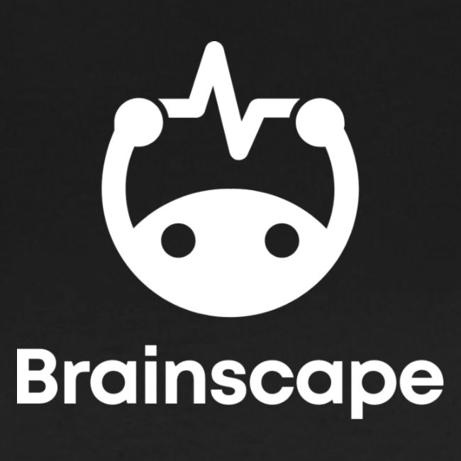 Brainscape Logo - Stacked White