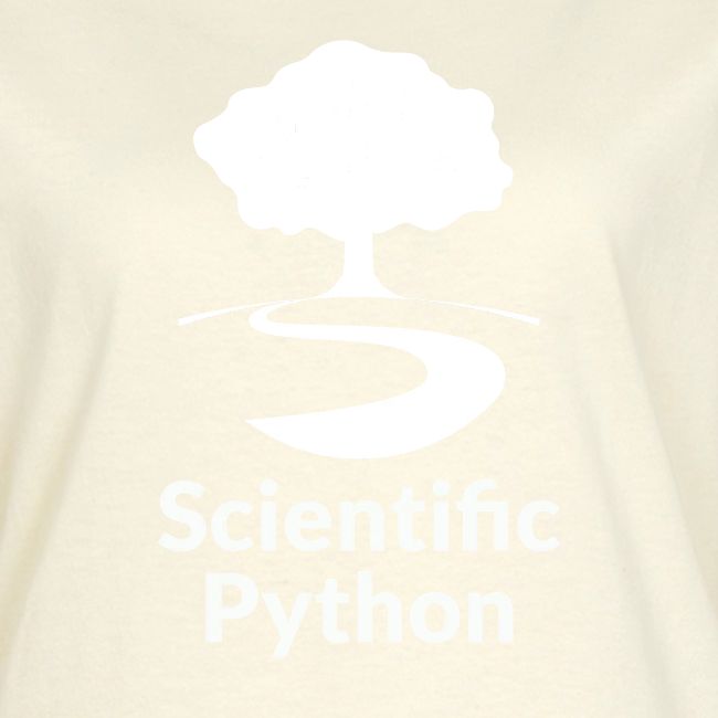 scientific python white logo