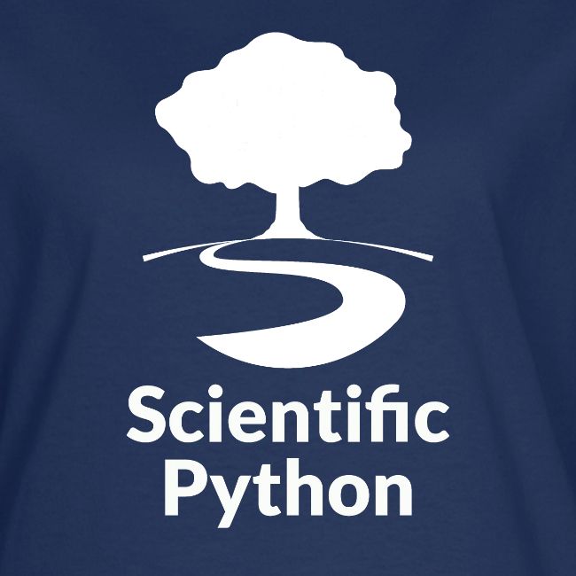 scientific python white logo