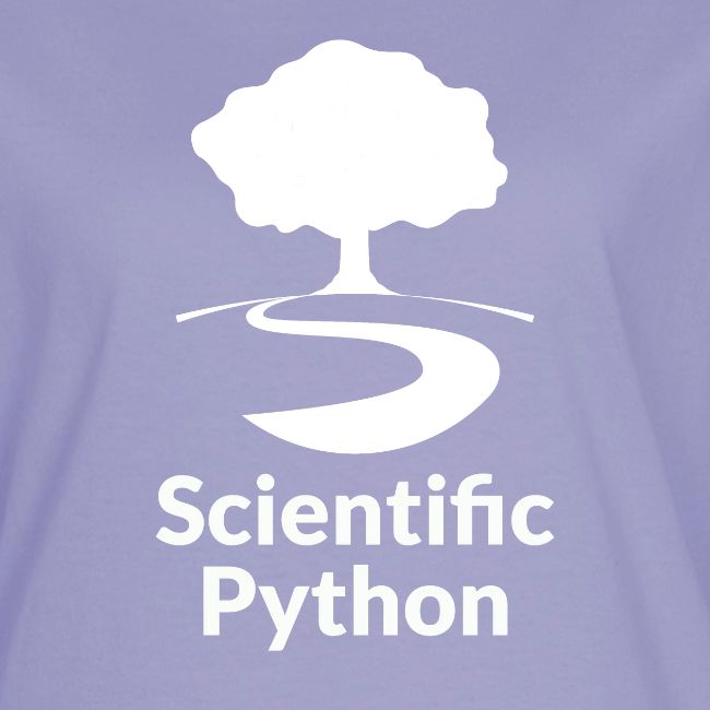 scientific python white logo