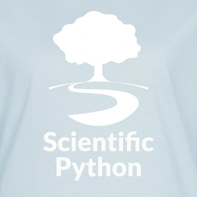 scientific python white logo