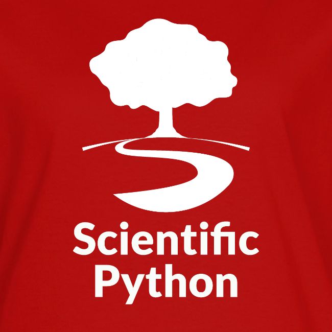 scientific python white logo